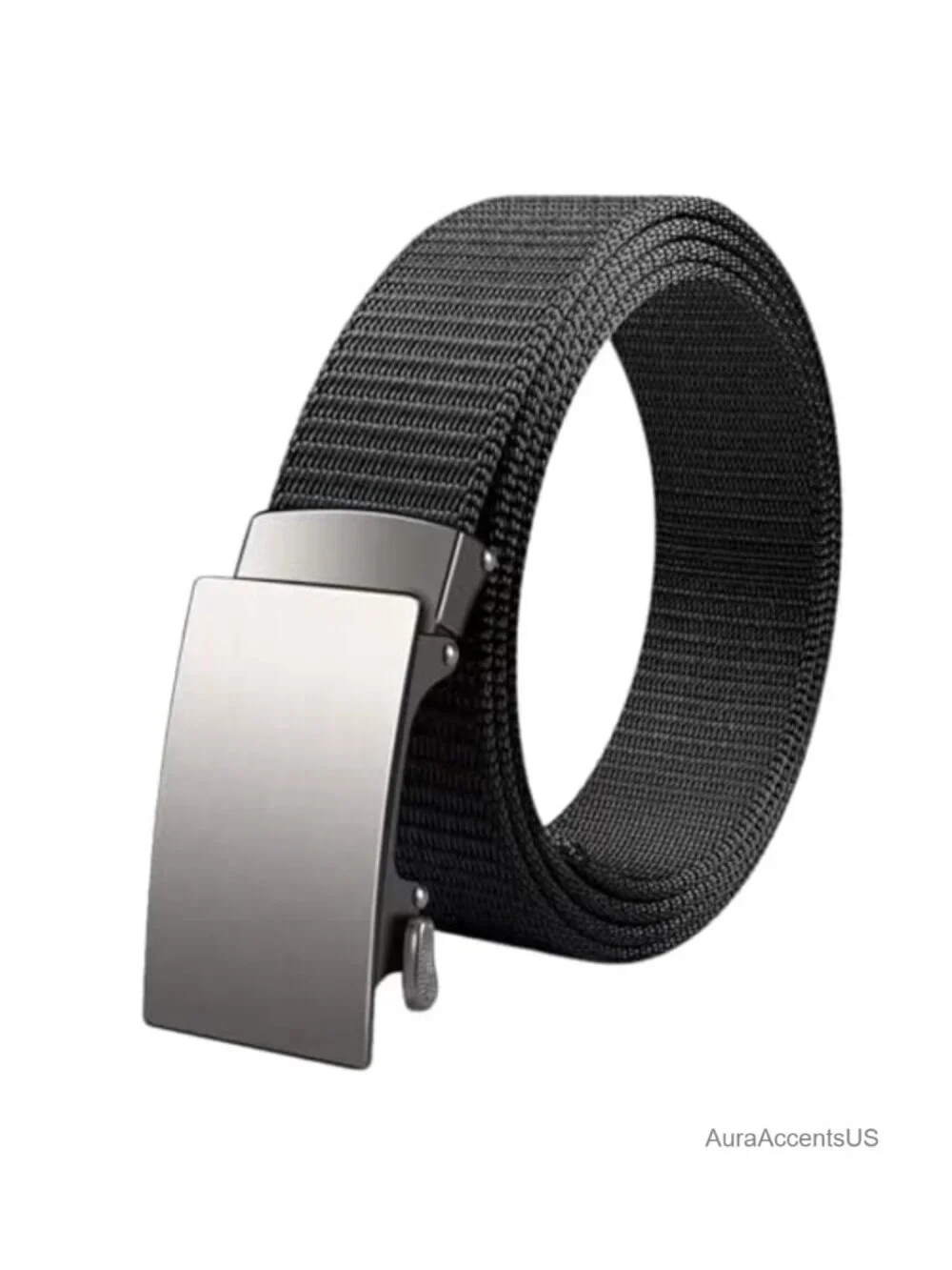 Men's Nylon Web Belt Adjustable Ratchet Buckle Quick Release Tactical